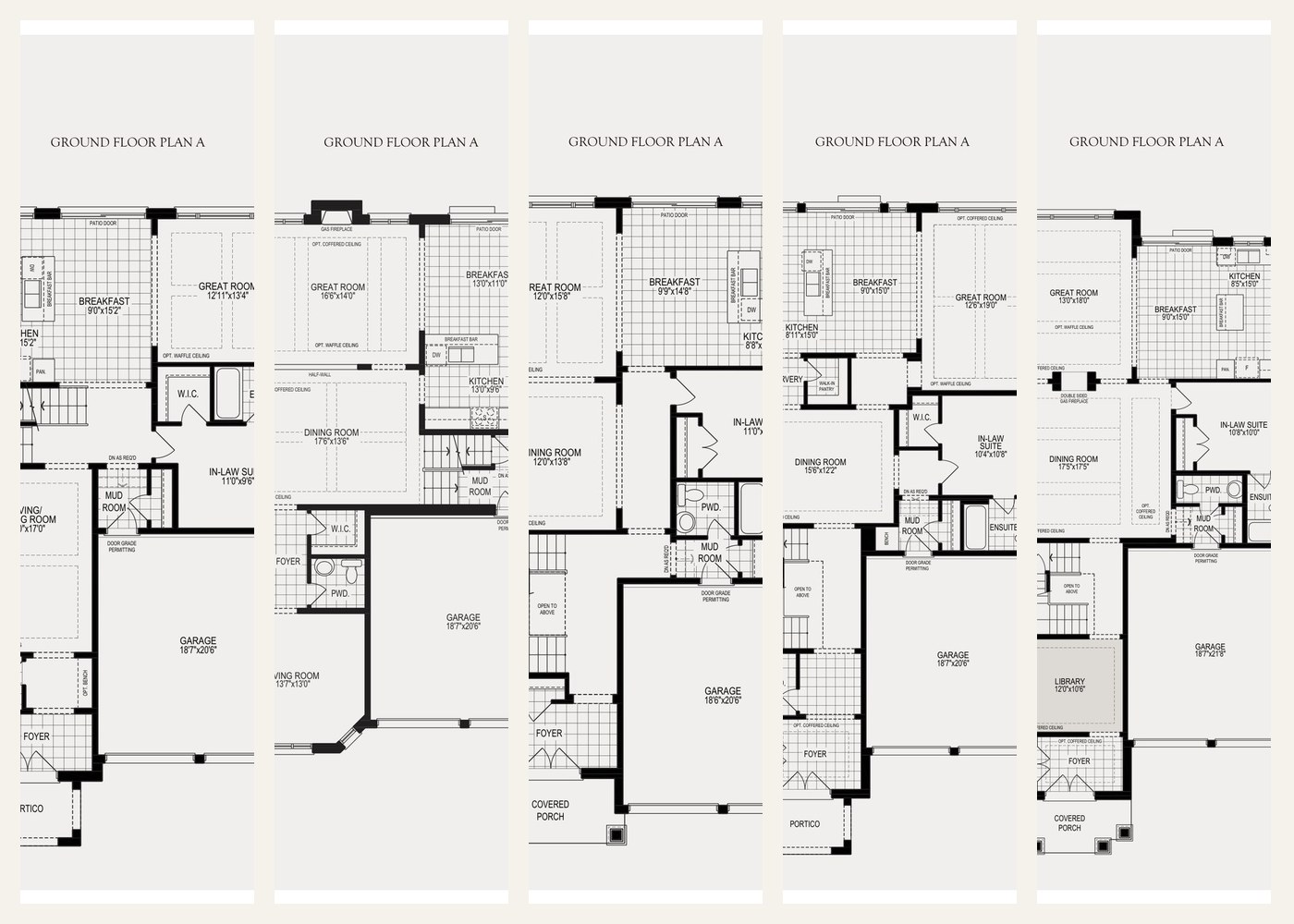The 41 foot Home Collection floorplans